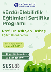 SÜRDÜRÜLEBİLİRLİK EĞİTİMLERİ SERTİFİKA PROGRAMI